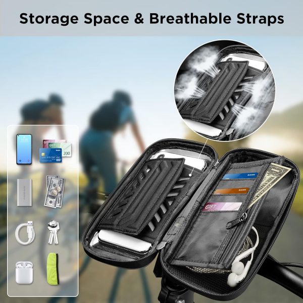 Support Téléphone Vélo Étanche avec Sacoche Guidon – Image 6
